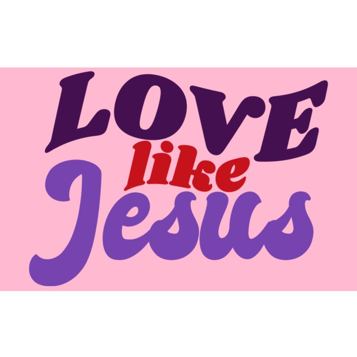 Love Like Jesus Retro Bumper Sticker