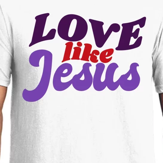 Love Like Jesus Retro Pajama Set