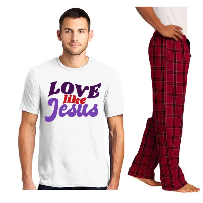 Love Like Jesus Retro Pajama Set