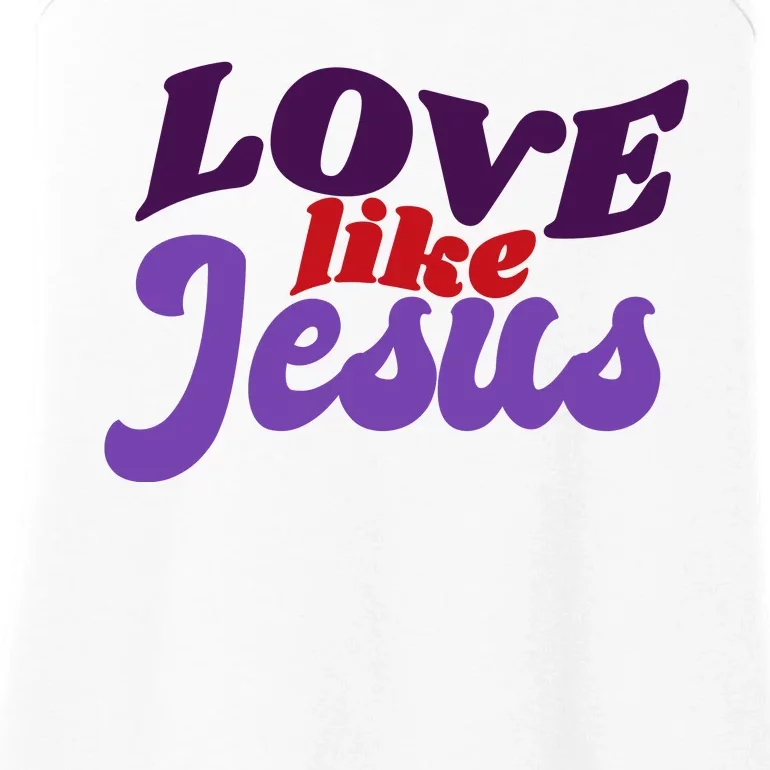 Love Like Jesus Retro Ladies Essential Tank