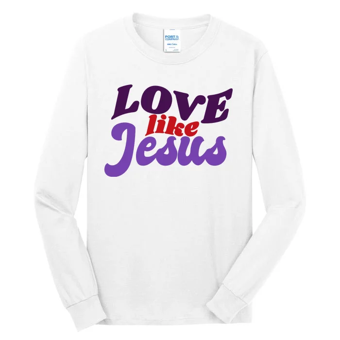 Love Like Jesus Retro Tall Long Sleeve T-Shirt