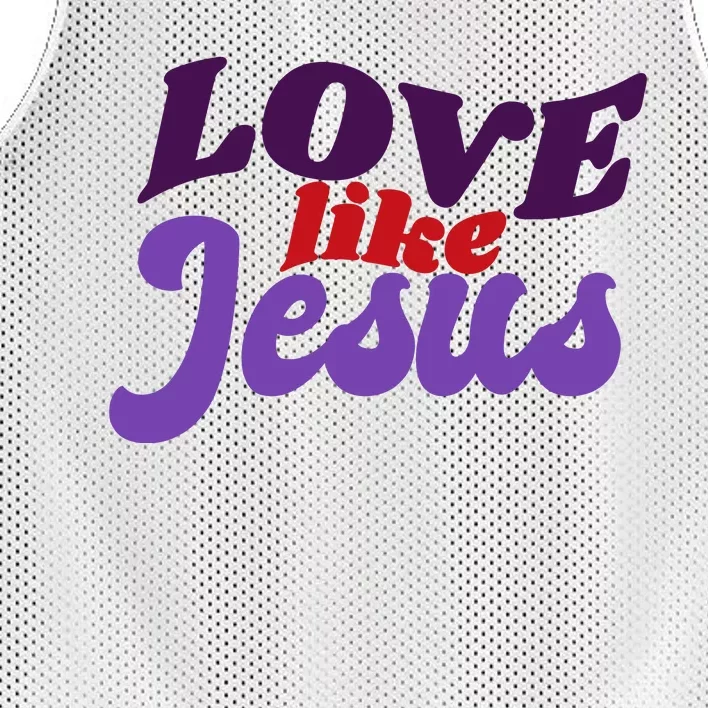 Love Like Jesus Retro Mesh Reversible Basketball Jersey Tank