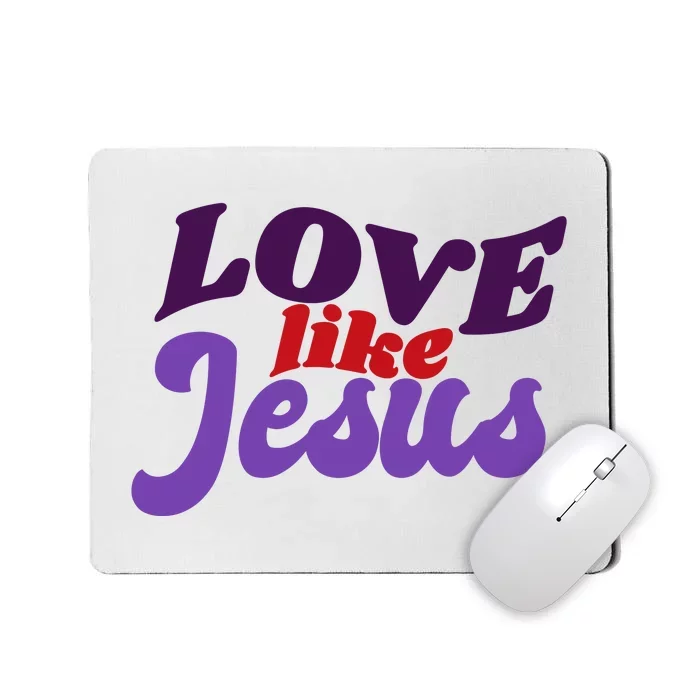 Love Like Jesus Retro Mousepad