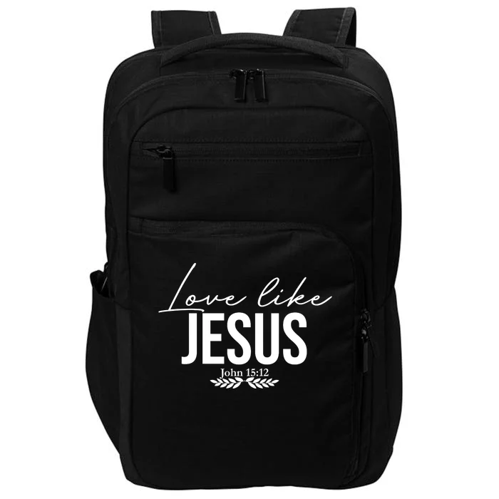 Love Like Jesus Dear Person Behind Me Christian Front & Back Impact Tech Backpack