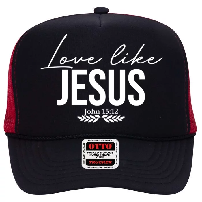 Love Like Jesus Dear Person Behind Me Christian Front & Back High Crown Mesh Trucker Hat