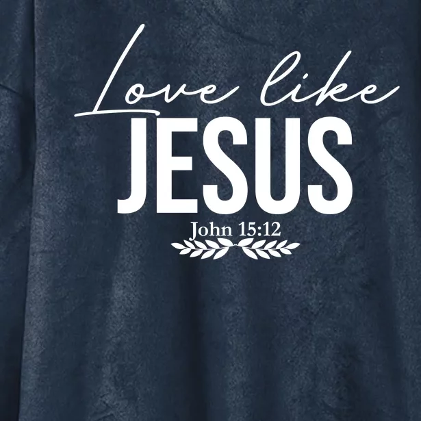 Love Like Jesus Dear Person Behind Me Christian Front & Back Hooded Wearable Blanket