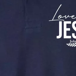 Love Like Jesus Dear Person Behind Me Christian Front & Back Softstyle Adult Sport Polo