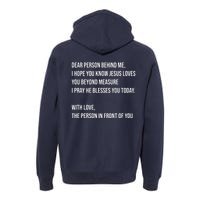 Love Like Jesus Dear Person Behind Me Christian Premium Hoodie