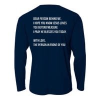 Love Like Jesus Dear Person Behind Me Christian Cooling Performance Long Sleeve Crew