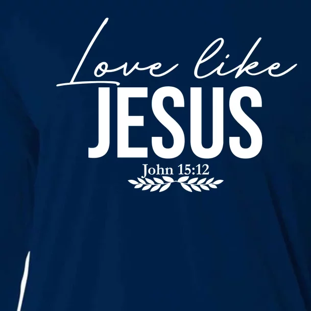 Love Like Jesus Dear Person Behind Me Christian Front & Back Cooling Performance Long Sleeve Crew