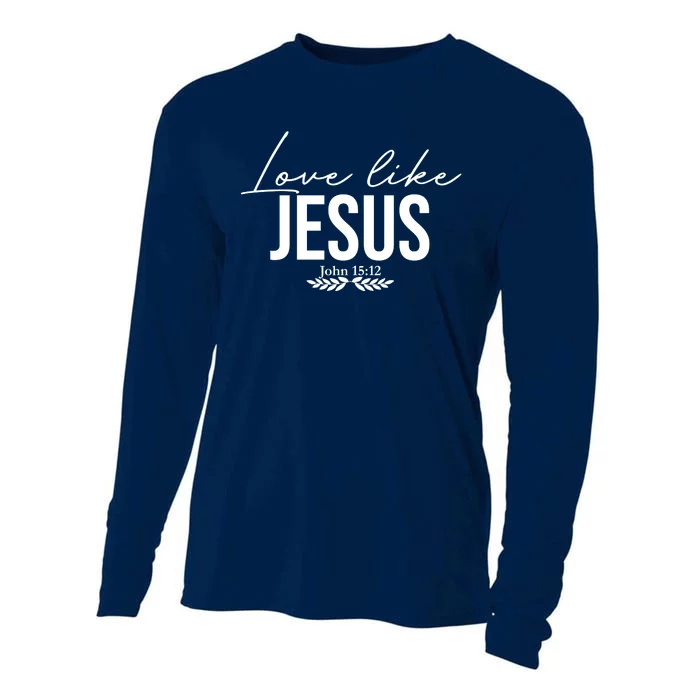 Love Like Jesus Dear Person Behind Me Christian Front & Back Cooling Performance Long Sleeve Crew