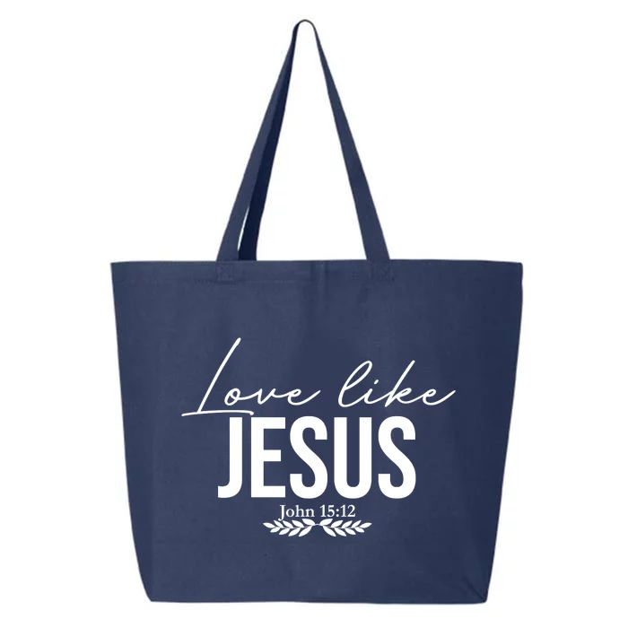 Love Like Jesus Dear Person Behind Me Christian Front & Back 25L Jumbo Tote