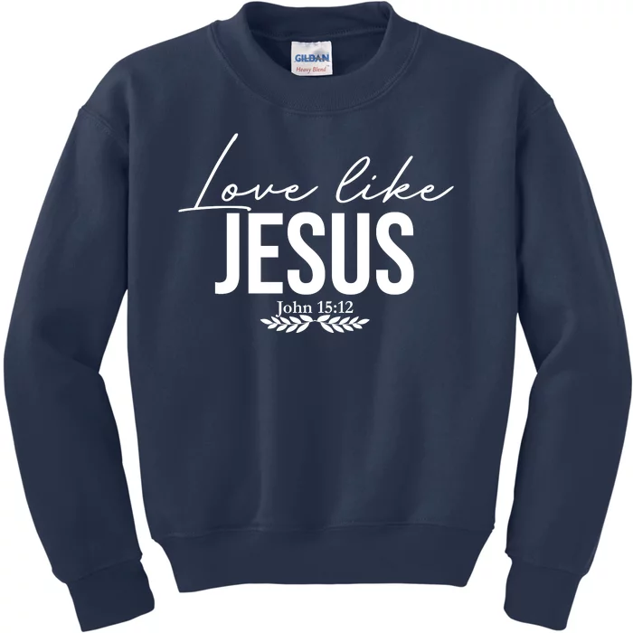 Love Like Jesus Dear Person Behind Me Christian Front & Back Kids Sweatshirt