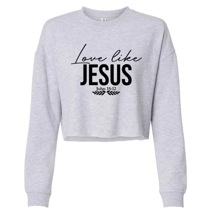 Love Like Jesus Dear Person Behind Me Christian Front & Back Cropped Pullover Crew