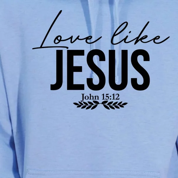 Love Like Jesus Dear Person Behind Me Christian Front & Back Unisex Surf Hoodie