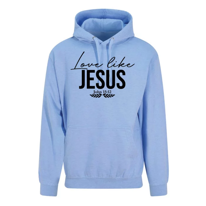 Love Like Jesus Dear Person Behind Me Christian Front & Back Unisex Surf Hoodie