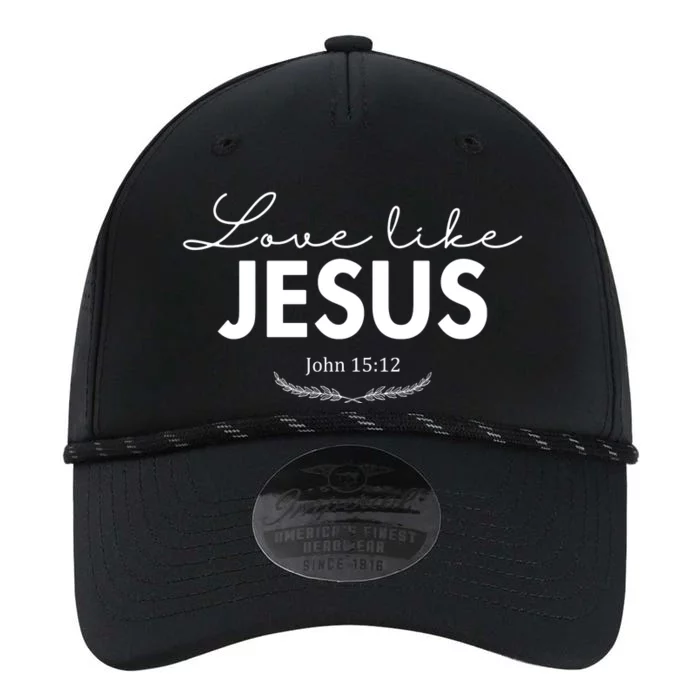 Love Like Jesus John 15:12 Christianity Performance The Dyno Cap