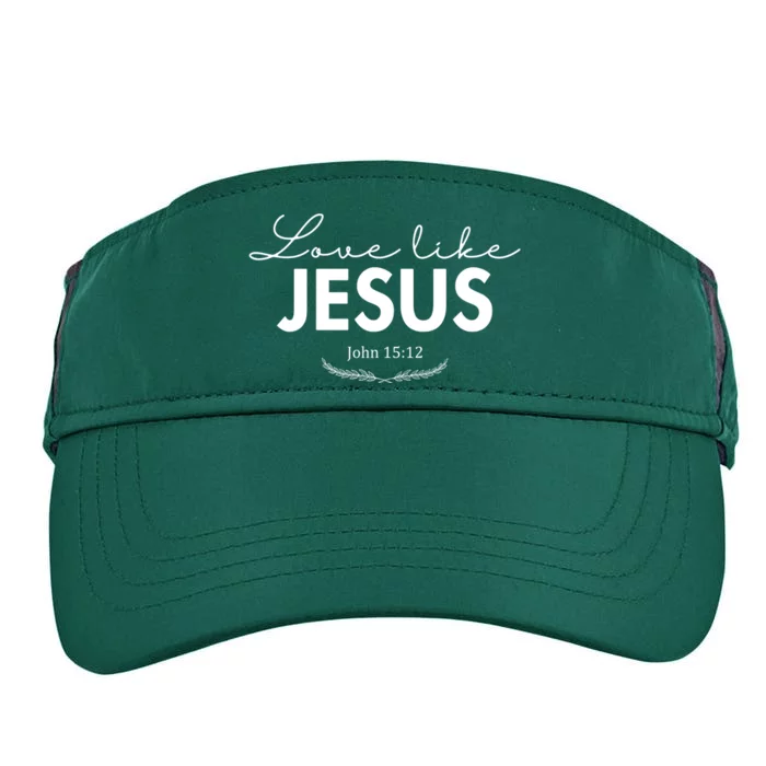 Love Like Jesus John 15:12 Christianity Adult Drive Performance Visor