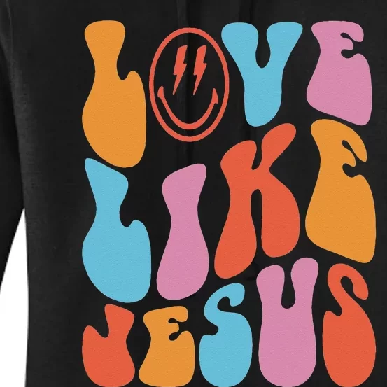 Love Like Jesus Smile Face Aesthetic Trendy Clothing Women's Pullover Hoodie