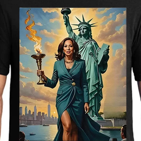 Lady Liberty Kamala Harris Vote President 2024 Gift Pajama Set