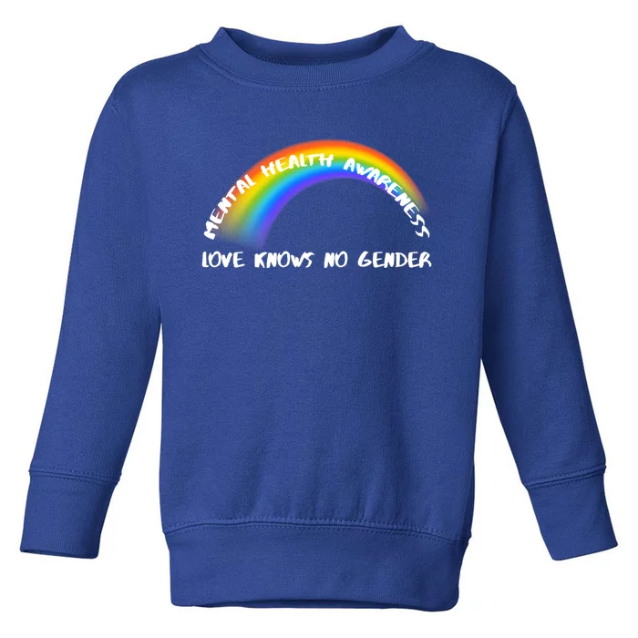 Lgbtq Love Knows No Gender Funny Gift Toddler Sweatshirt