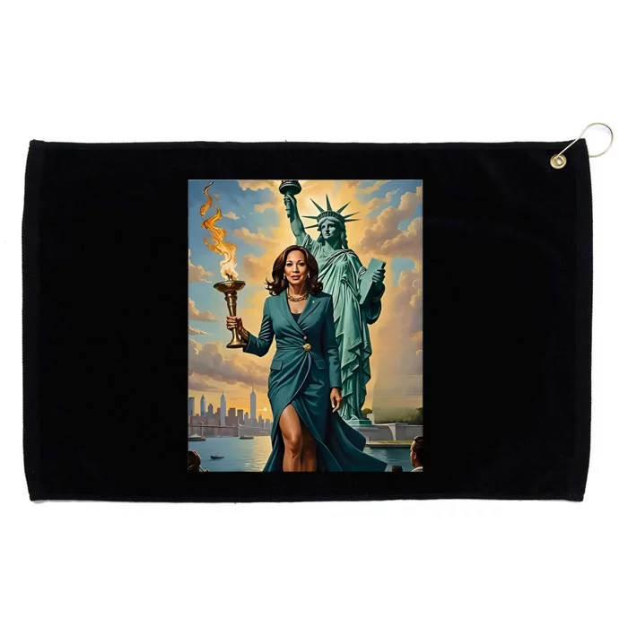 Lady Liberty Kamala Harris Vote President 2024 Grommeted Golf Towel