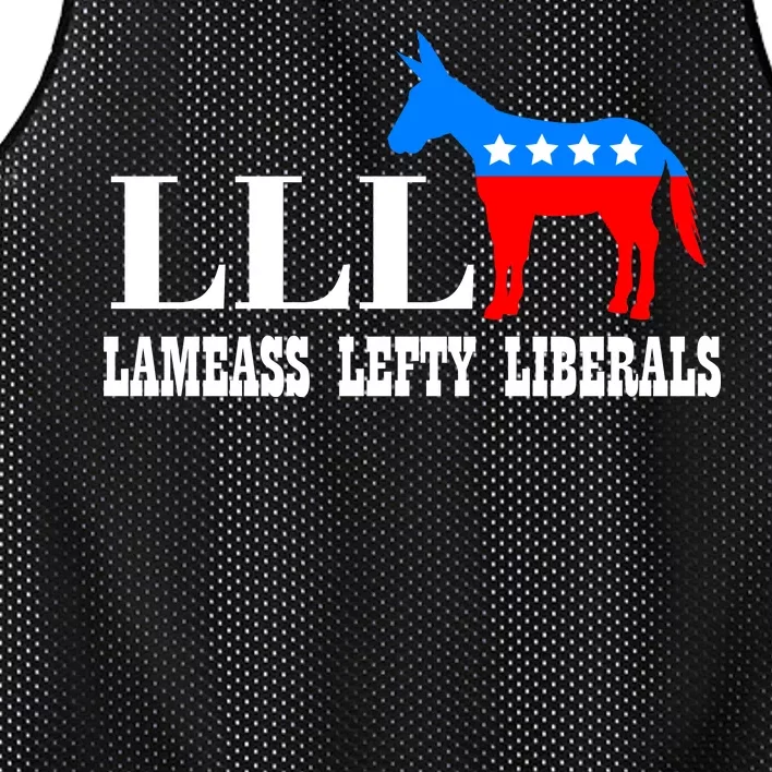 LLL - Lameass Lefty Liberals Anti Liberal Mesh Reversible Basketball Jersey Tank