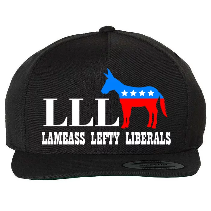 LLL - Lameass Lefty Liberals Anti Liberal Wool Snapback Cap