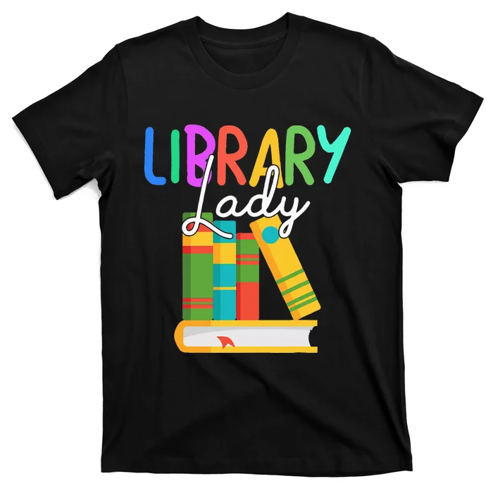 Librarian Library Lady Reading Bookworm Books Lover T-Shirt