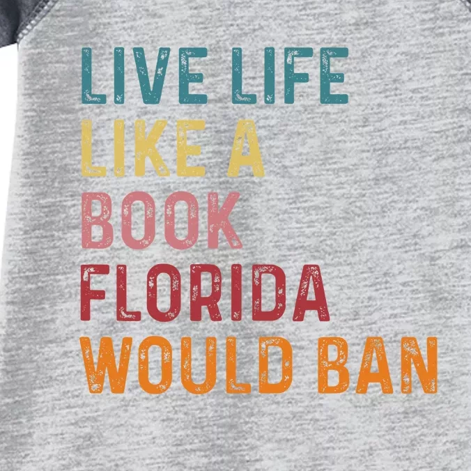 Live Life Like A Book Florida Would Ban Feminist Infant Baby Jersey Bodysuit