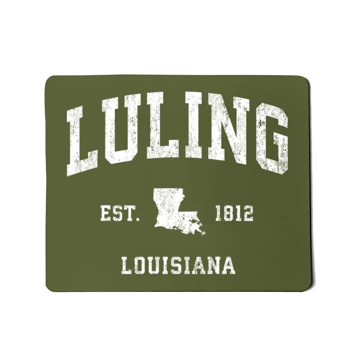 Luling Louisiana La Vintage Athletic Sports Mousepad