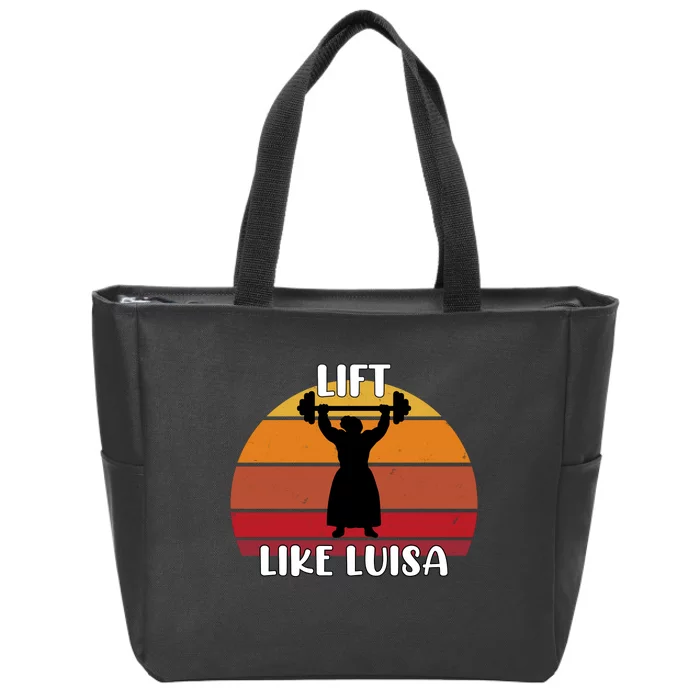 Lift Like Luisa Zip Tote Bag