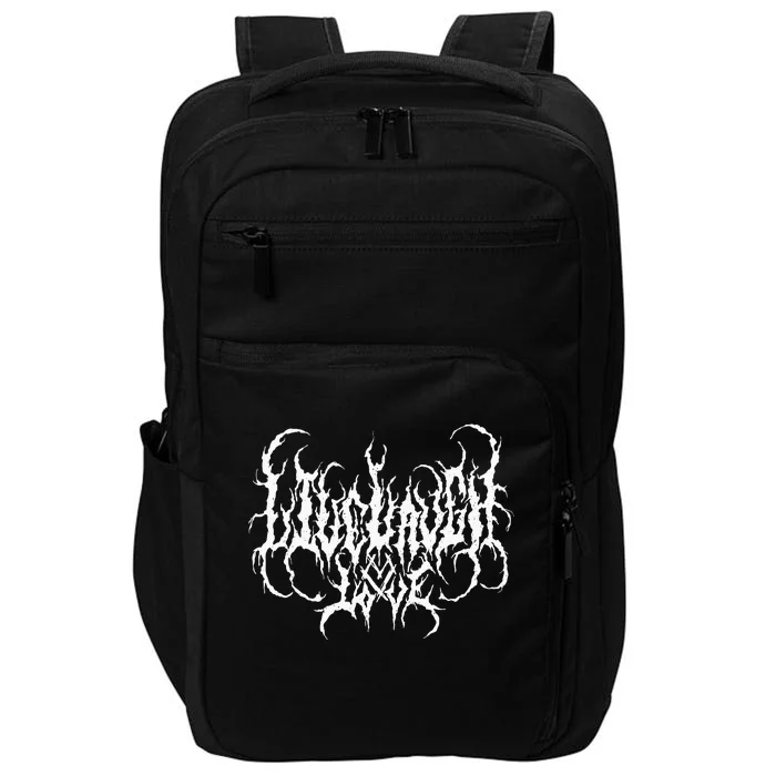 Live Life Laugh Love Death Metal Style Impact Tech Backpack