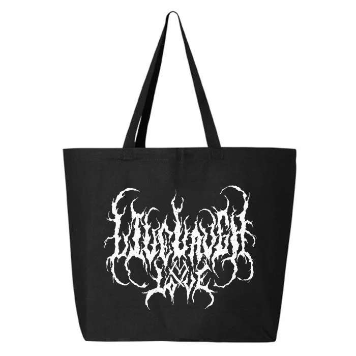 Live Life Laugh Love Death Metal Style 25L Jumbo Tote