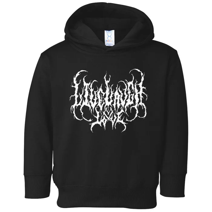 Live Life Laugh Love Death Metal Style Toddler Hoodie