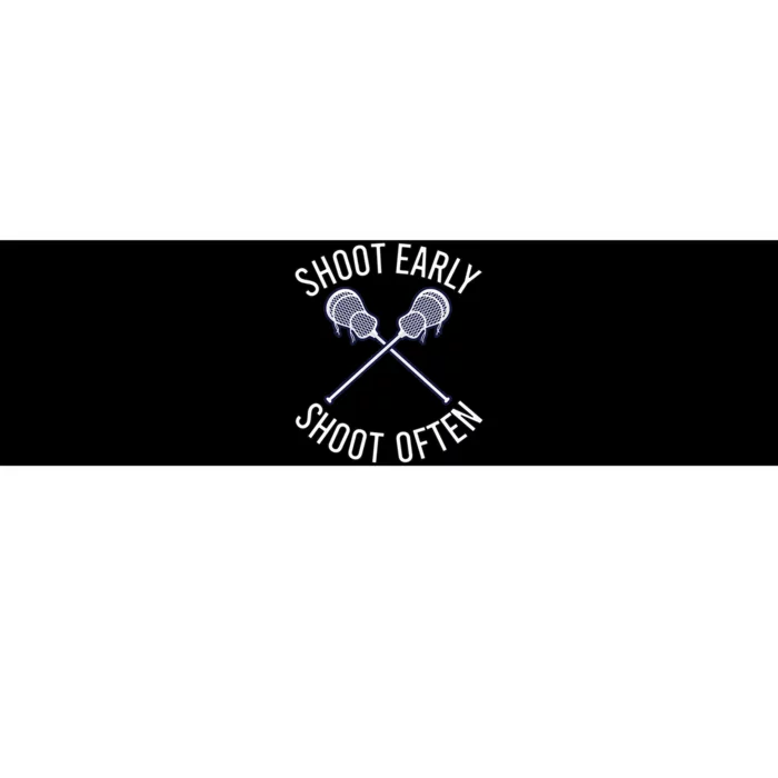 Lax Lacrosse Long Sleeve Bumper Sticker