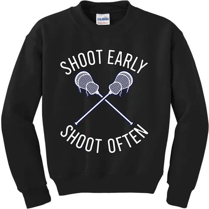 Lax Lacrosse Long Sleeve Kids Sweatshirt