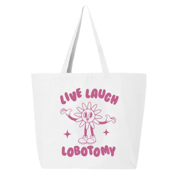 Live Laugh Lobotomy Vintage Cartoon Weird 25L Jumbo Tote