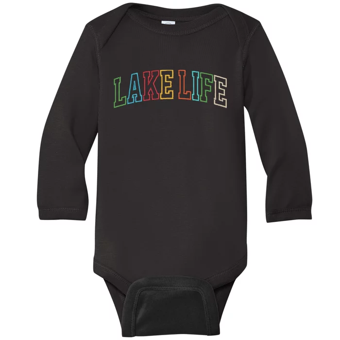 Lake Life Baby Long Sleeve Bodysuit