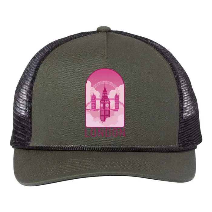 London Landmark Retro Rope Trucker Hat Cap