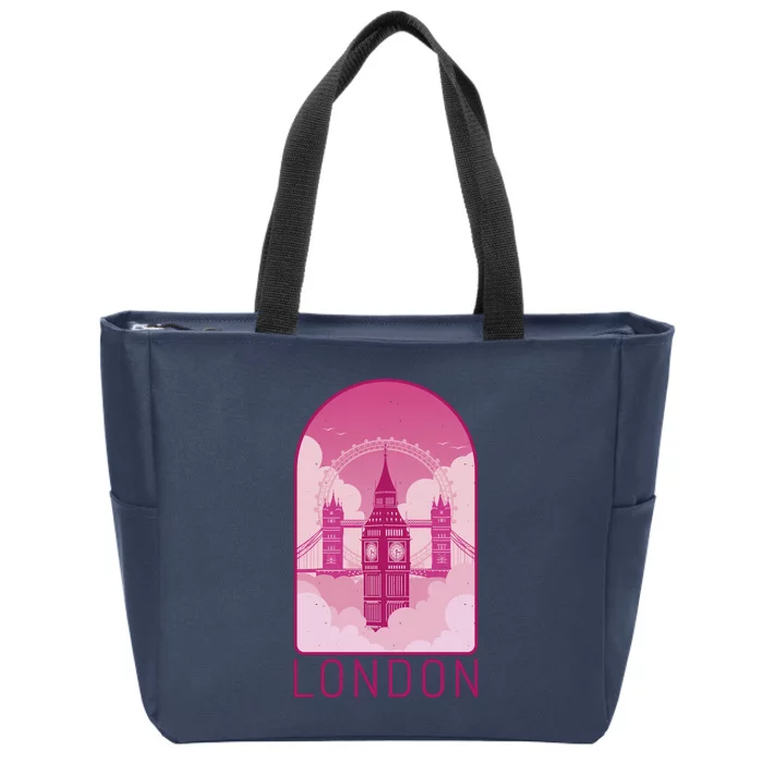 London Landmark Zip Tote Bag