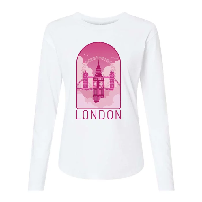 London Landmark Womens Cotton Relaxed Long Sleeve T-Shirt