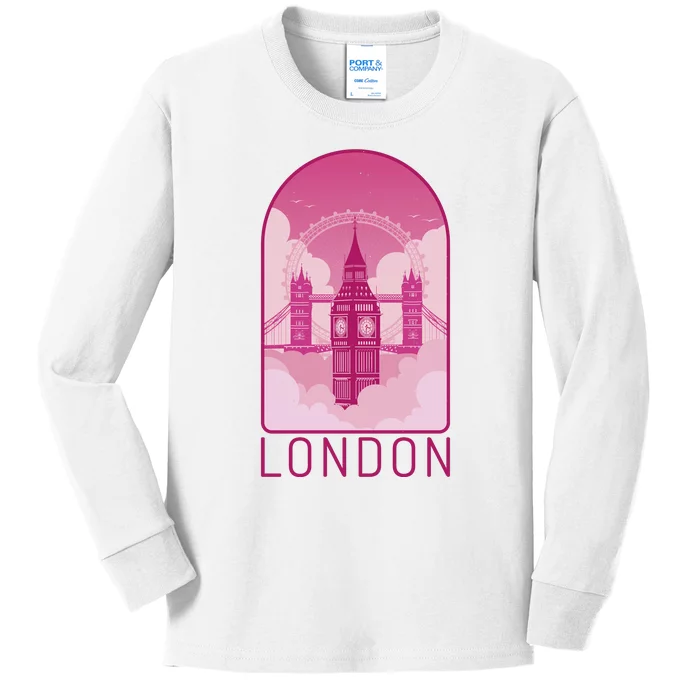 London Landmark Kids Long Sleeve Shirt