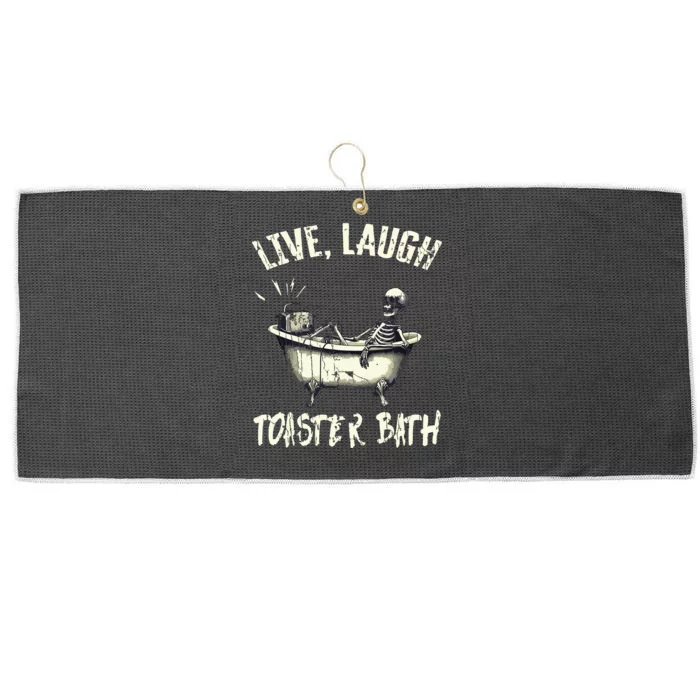 Live Laugh Large Microfiber Waffle Golf Towel