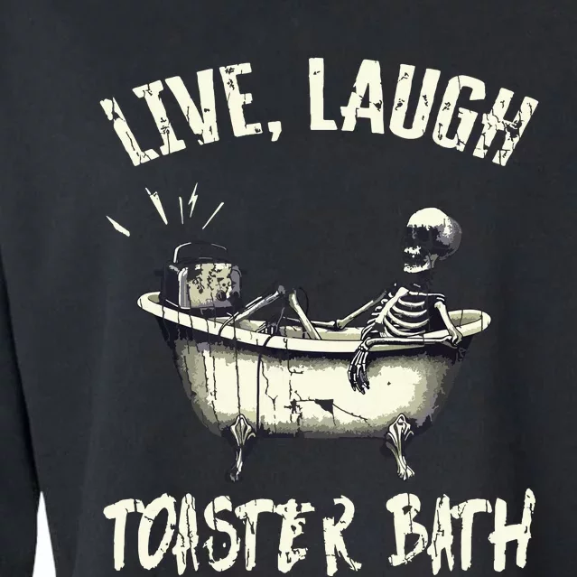 Live Laugh Cropped Pullover Crew