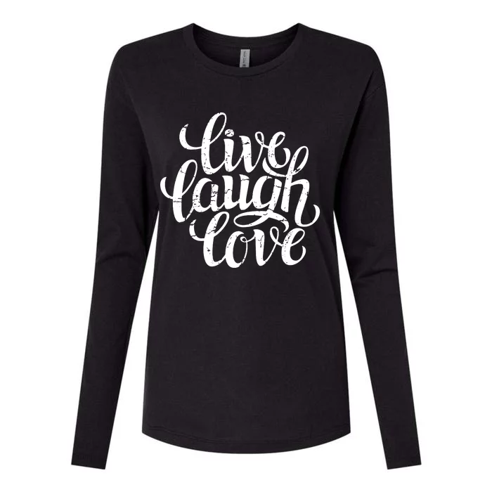 Live Laugh Love Womens Cotton Relaxed Long Sleeve T-Shirt