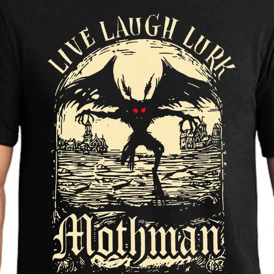 Live. Laugh. Lurk Mothman Pajama Set