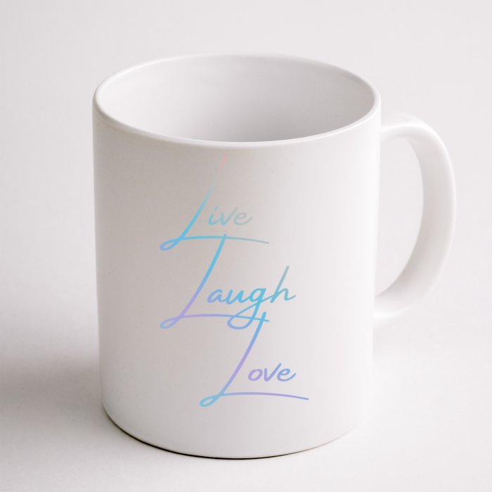 Live Laugh Love Funny Gift Front & Back Coffee Mug