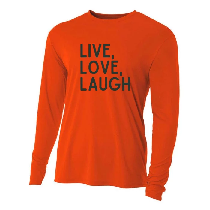 Live Love Laugh Cooling Performance Long Sleeve Crew