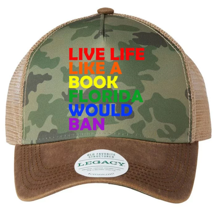 Live Life Like A Book Florida Would Ban Lgbt Month Queer Legacy Tie Dye Trucker Hat